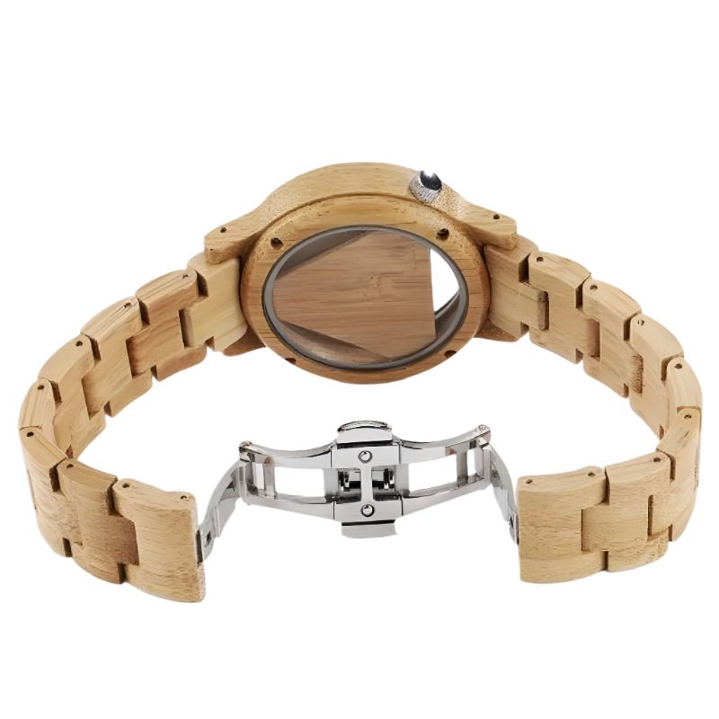 Men's Wooden Triangle Dial Watch - Weriion