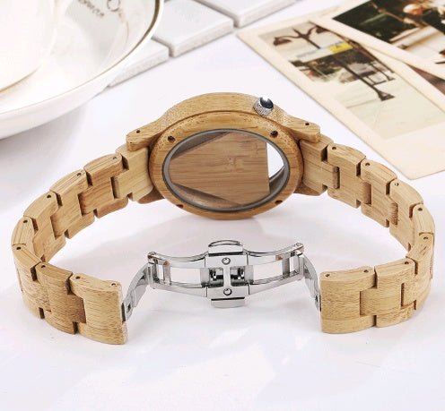 Men's Wooden Triangle Dial Watch - Weriion