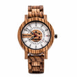 Men's Wooden Turtle Buckle Quartz Watch - Weriion