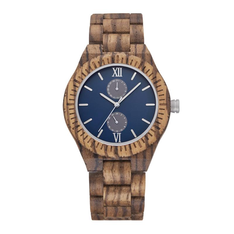 Men's Wooden Watch With Quartz Movement - Weriion