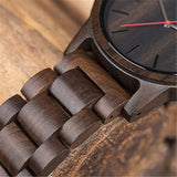 Men's Wooden Waterproof Quartz Watch - Weriion