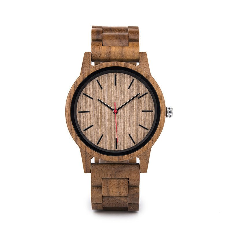 Men's Wooden Waterproof Quartz Watch - Weriion