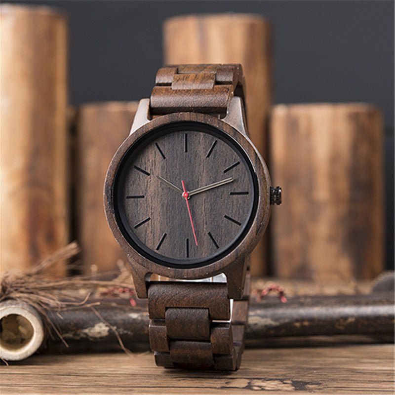 Men's Wooden Waterproof Quartz Watch - Weriion