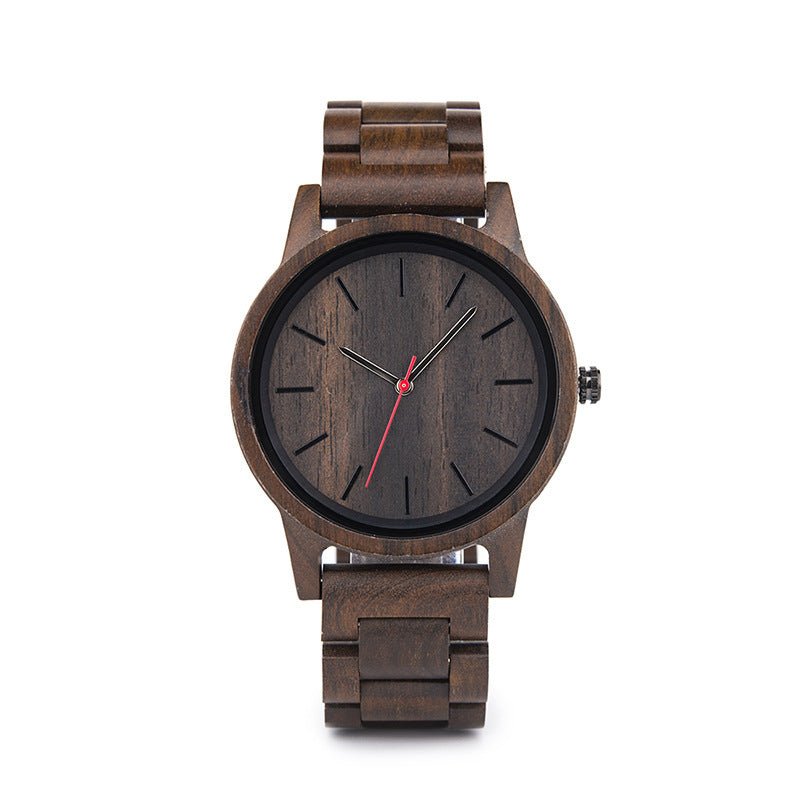 Men's Wooden Waterproof Quartz Watch - Weriion