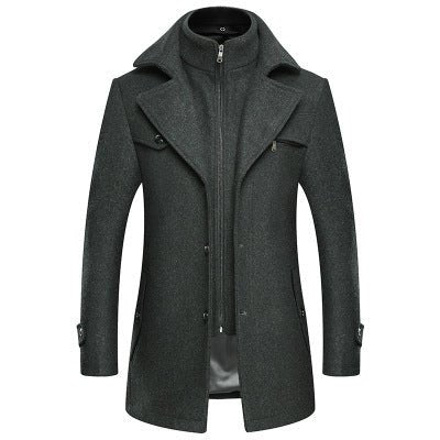 Men's Woolen Comfortable Winter Autumn Coat - Weriion