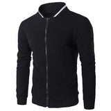 Men's Zipper Mock Neck Sweater - Weriion