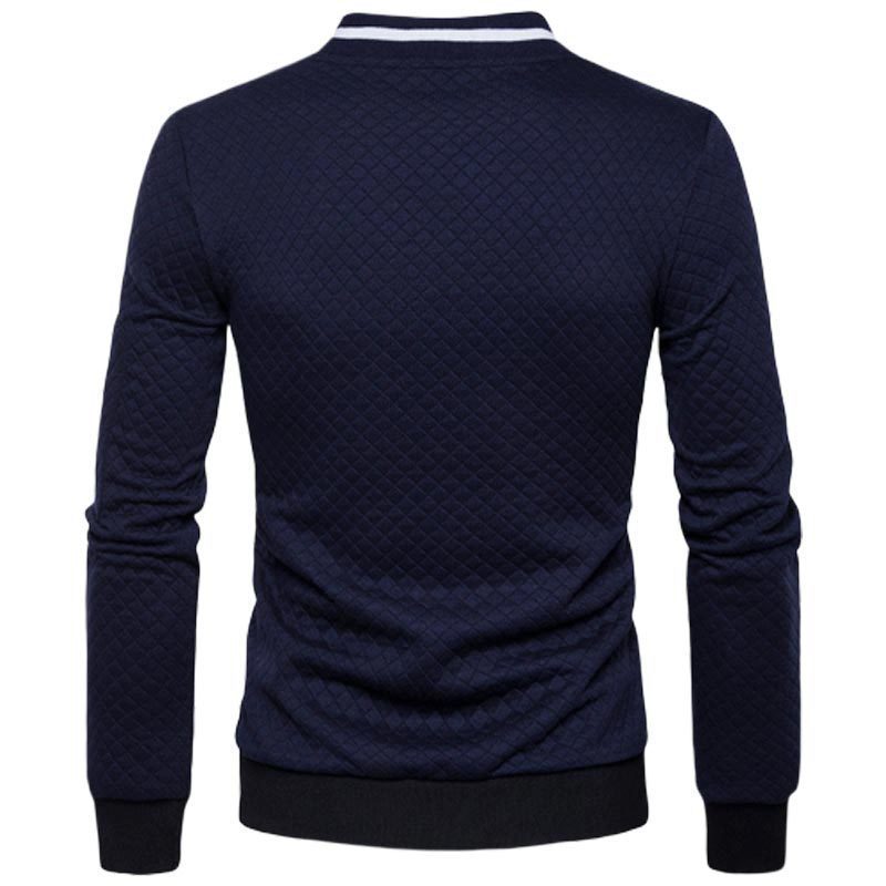 Men's Zipper Mock Neck Sweater - Weriion