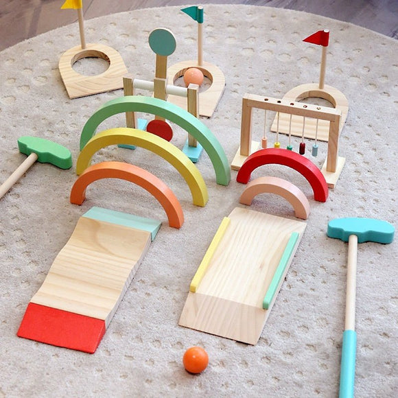 Mini Golf Parent - Child Interactive Educational Wooden Toy - Weriion