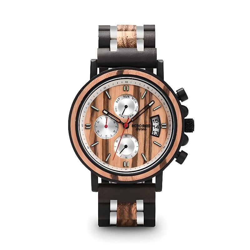 Multifunctional Solid Wood Watch For Men - Weriion