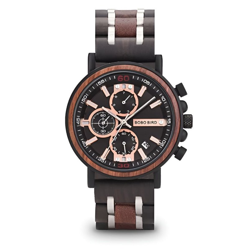 Multifunctional Solid Wood Watch For Men - Weriion