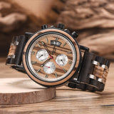 Multifunctional Solid Wood Watch For Men - Weriion