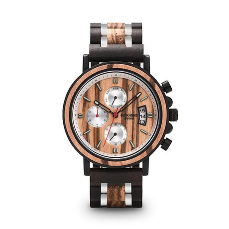 Multifunctional Solid Wood Watch For Men - Weriion