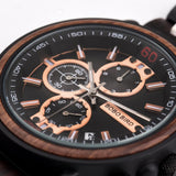 Multifunctional Solid Wood Watch For Men - Weriion