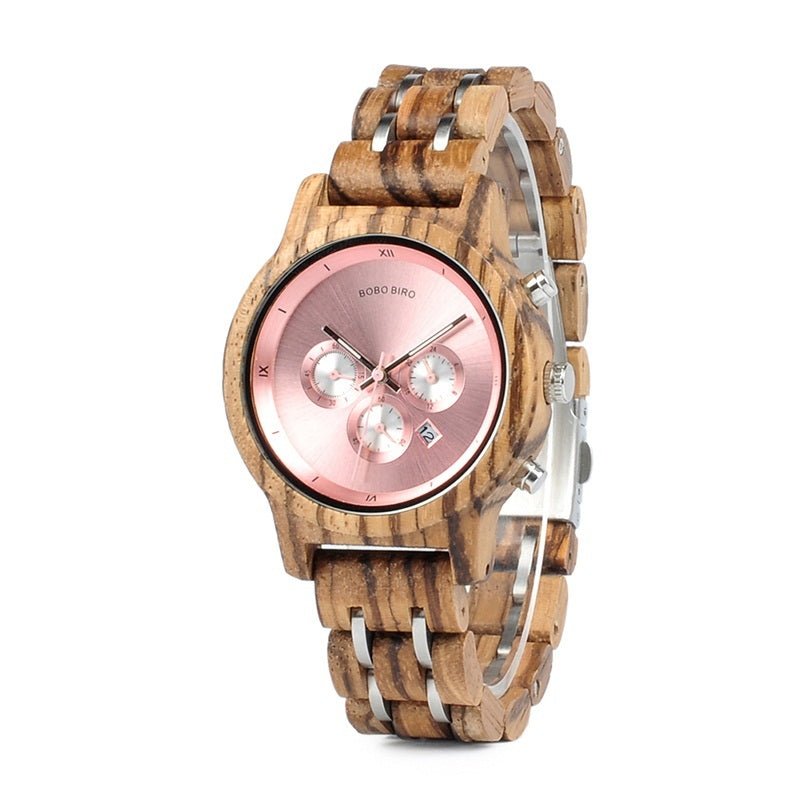 Multifunctional Waterproof Wooden Quartz Watch For Men - Weriion