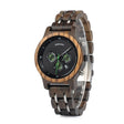 Multifunctional Waterproof Wooden Quartz Watch For Men - Weriion