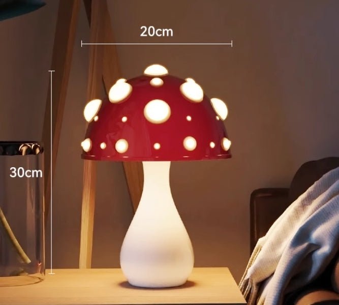 Mushroom Decorative Table Lamp Bedroom Dimming - Weriion