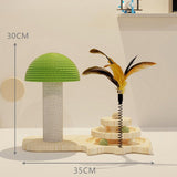 Mushroom Scratching Post Cat Toy With Scratching Ball - Weriion