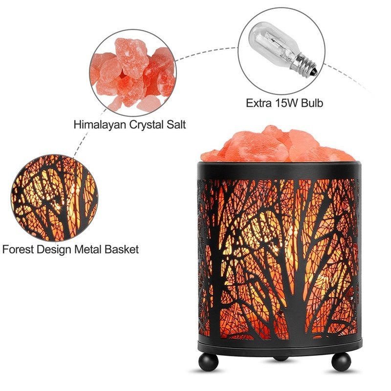 Natural Crystal Salt Lamp Night Light - Weriion