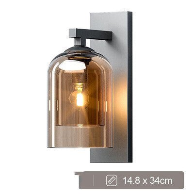 Nordic Wall Lamp Designer Villa Living Room Hotel Aisle Staircase Balcony Bedside Creative Glass Lamps - Weriion