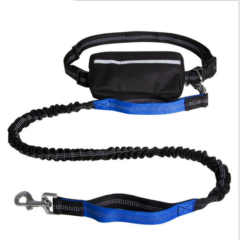 Nylon Reflective Retractable Dog Leash With Waist Belt For Hands Free User Experience - Weriion