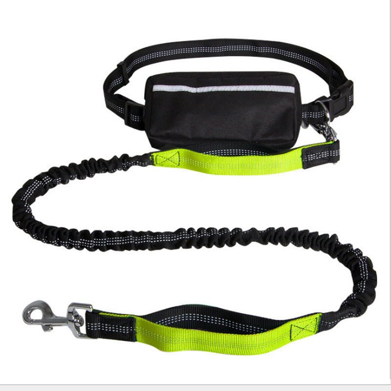 Nylon Reflective Retractable Dog Leash With Waist Belt For Hands Free User Experience - Weriion