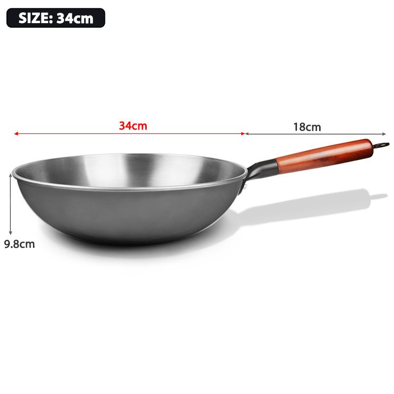 Old Fashioned Uncoated Nonstick Frying Pan - Weriion