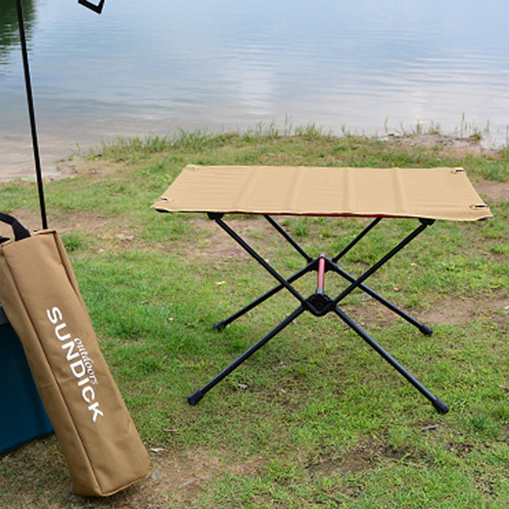 Outdoor Folding Table Camping Table Mesh BBQ Picnic Table - Weriion