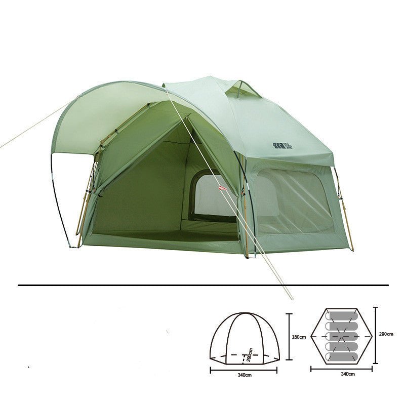 Outdoor Thickened Rainproof Portable Folding Automatic Camping Tent - Weriion