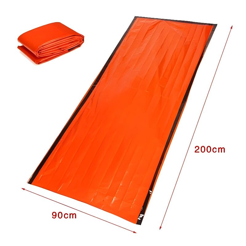 PE Aluminum Thermal Insulation Windproof And Cold Resistant Emergency Blanket Sleeping Bag - Weriion