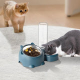 Pet Double Cat Dog Food And Water Bowl - Weriion