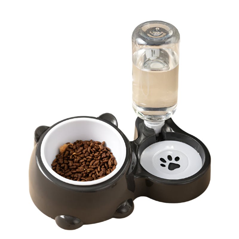 Pet Double Cat Dog Food And Water Bowl - Weriion