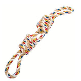 Pet Large Rope Knot Teeth Grinding Cleaning Cat Dog Interactive Chew Toy Training Supplies - Weriion