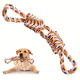 Pet Large Rope Knot Teeth Grinding Cleaning Cat Dog Interactive Chew Toy Training Supplies - Weriion