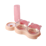 Pet Supplies Cat Dog Triple Bowl - Weriion