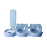 Pet Supplies Cat Dog Triple Bowl - Weriion