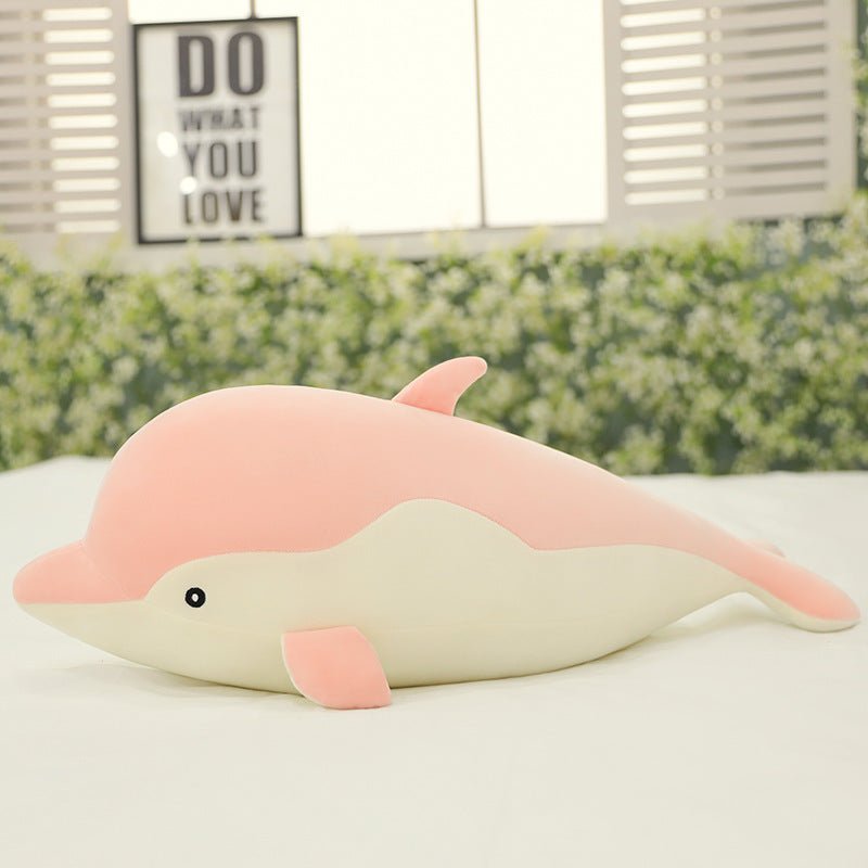 Plush Toy Cute Dolphin Doll Sleeping Pillow - Weriion