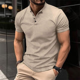 Polo Shirt With Close Fit & Buttons At The Top - Weriion