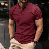 Polo Shirt With Close Fit & Buttons At The Top - Weriion