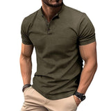 Polo Shirt With Close Fit & Buttons At The Top - Weriion