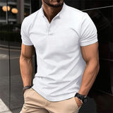 Polo Shirt With Close Fit & Buttons At The Top - Weriion