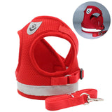 Polyester Reflective & Breathable Pet Dog Harness With Leash - Weriion