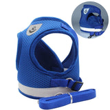 Polyester Reflective & Breathable Pet Dog Harness With Leash - Weriion