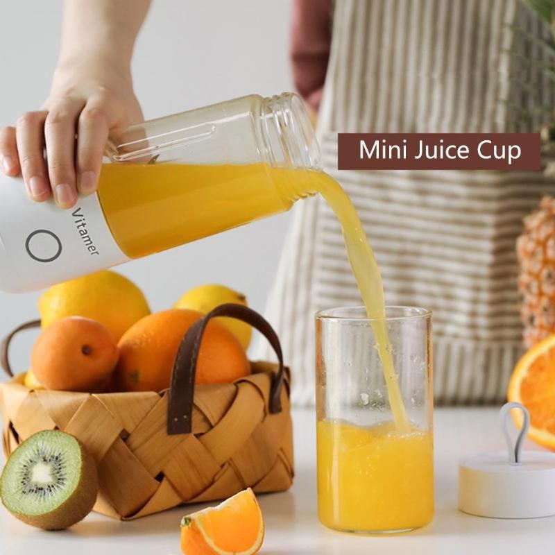 Portable 350ml Capacity Electric Rechargeable Mixer Juicer Blender Kitchen Tool - Weriion