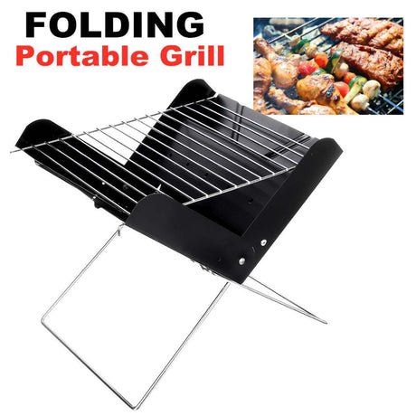 Portable Foldable Stainless Steel Outdoor Camping BBQ Grill - Weriion