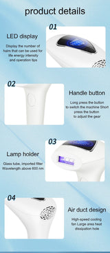 Portable IPL Handheld Hair Removal Instrument Device - Weriion