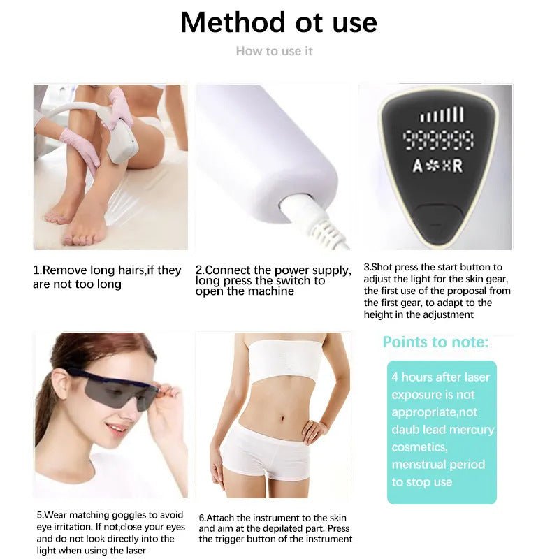 Portable IPL Handheld Hair Removal Instrument Device - Weriion