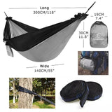 Portable Nylon Outdoor Camping Hammock - Weriion