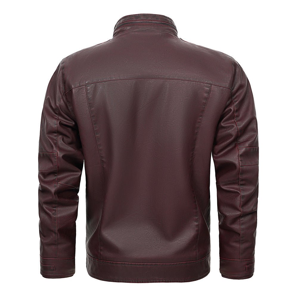 PU Leather Spring And Autumn Men's Jacket - Weriion