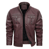 PU Leather Spring And Autumn Men's Jacket - Weriion