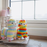 Rainbow Stuffed Animals Alpaca Doll Plush Toys - Weriion